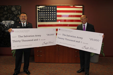 Notaries, NNF Deliver $50,000 To The Salvation Army For Disaster Relief